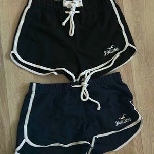 Black and navy shorts from Hollister